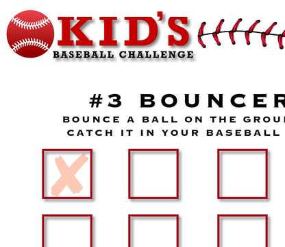 Kids Baseball Challenge set of 10